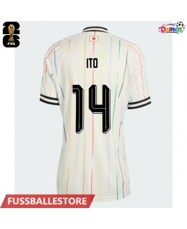 Günstige Japan Junya Ito #14 Auswärtstrikot Damen WM 2026 Kurzarm